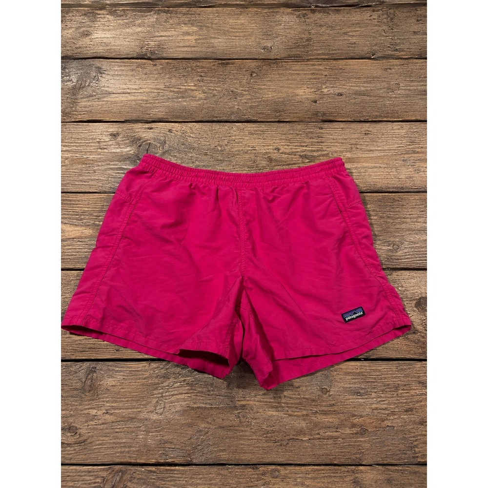 Patagonia Baggies Shorts Womens M Pink Hiking Outdoor Gorpcore Granola Camping